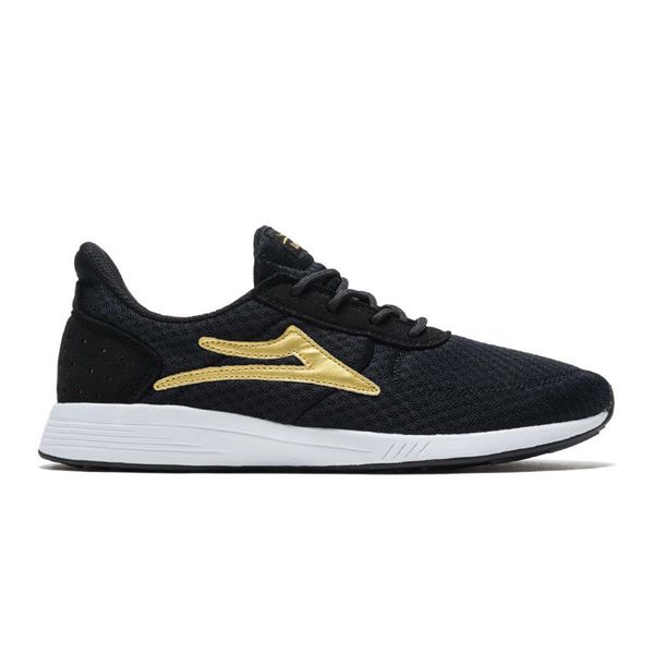 LaKai Evo Black/Gold Skate Shoes Mens | Australia FS8-4770